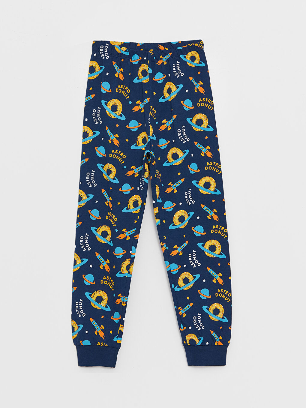 Crew Neck Printed Long Sleeve Boys' Pyjama Set-2