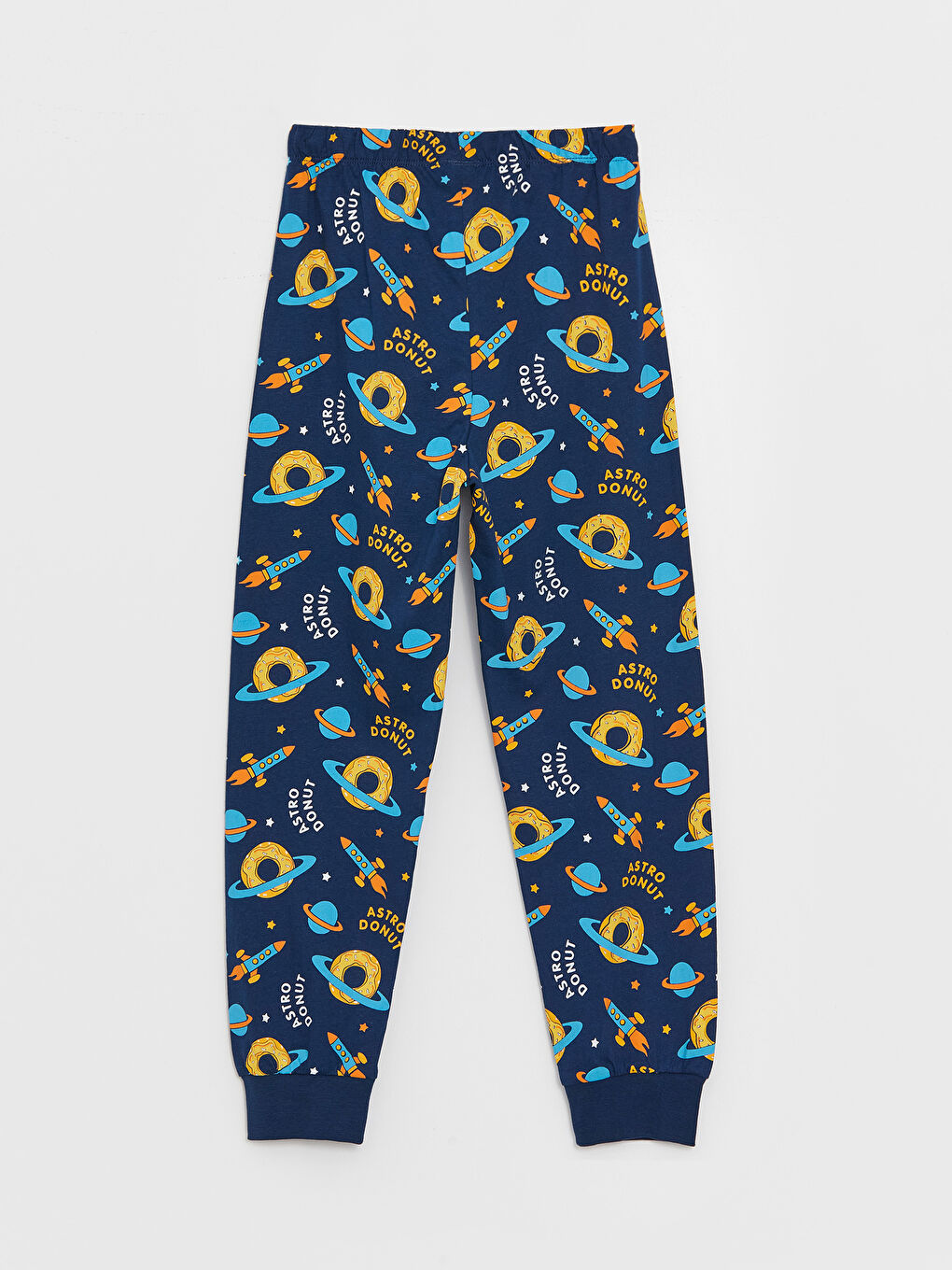 Crew Neck Printed Long Sleeve Boys' Pyjama Set-3