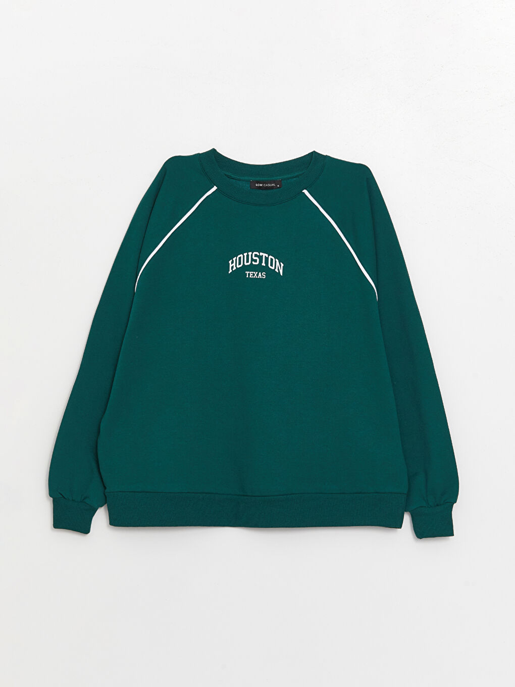 Crew Neck Printed Oversize Women's Thick Sweatshirt-5