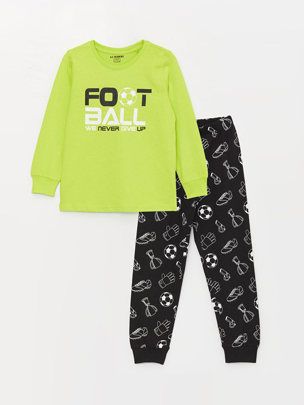 Set de Pijama pentru Băieți cu Mânecă Lungă și Imprimeu cu Guler Rotund