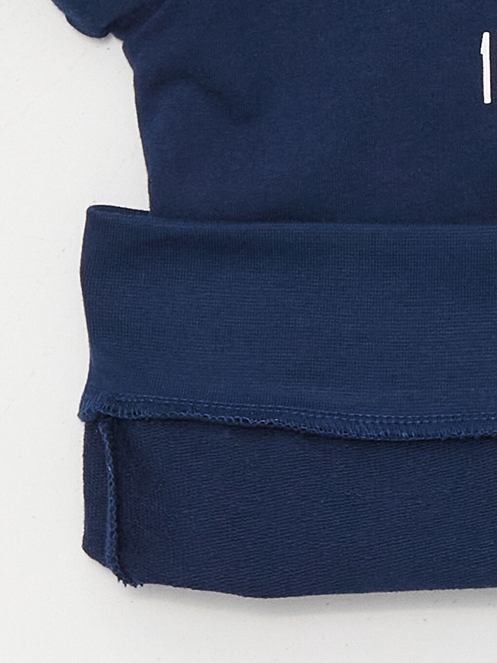 Lacivert Bisiklet Yaka Baskılı Uzun Kollu Erkek Çocuk Pijama Takımı-5