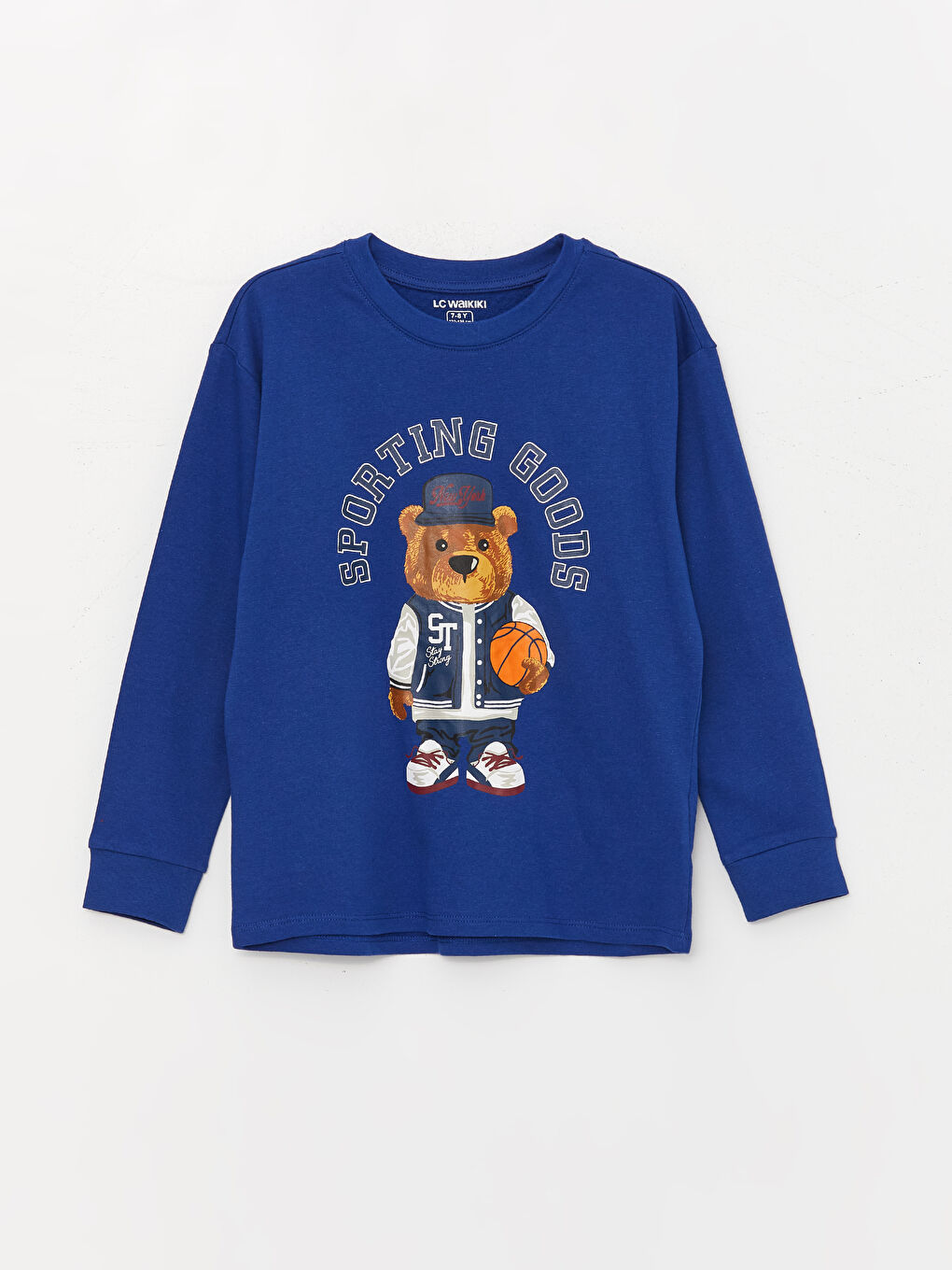 LCW Kids Bisiklet Yaka Baskılı Uzun Kollu Erkek Çocuk Pijama Takımı -W3CE31Z4-HRS