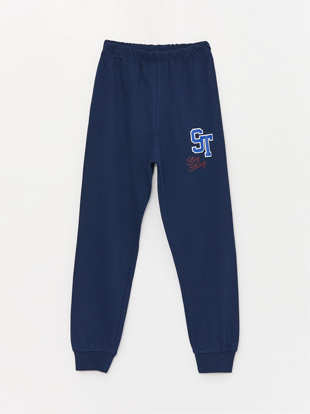 LCW Kids Bisiklet Yaka Baskılı Uzun Kollu Erkek Çocuk Pijama Takımı -W3CE31Z4-HRS