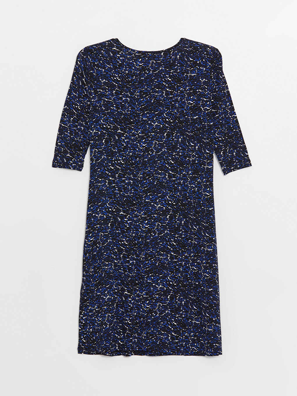 LCW Grace Crew Neck Patterned A Form Women's Dress -W3CE63Z8-LSJ