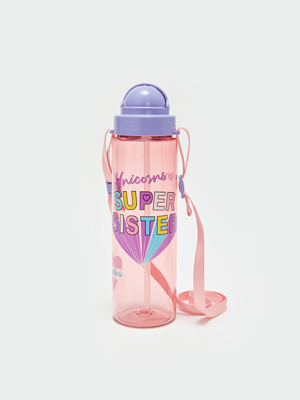 LCW ACCESSORIES Bedruckte Mädchen-Wasserflasche mit Strohhalm 630 Ml -W3CE71Z4-M0T