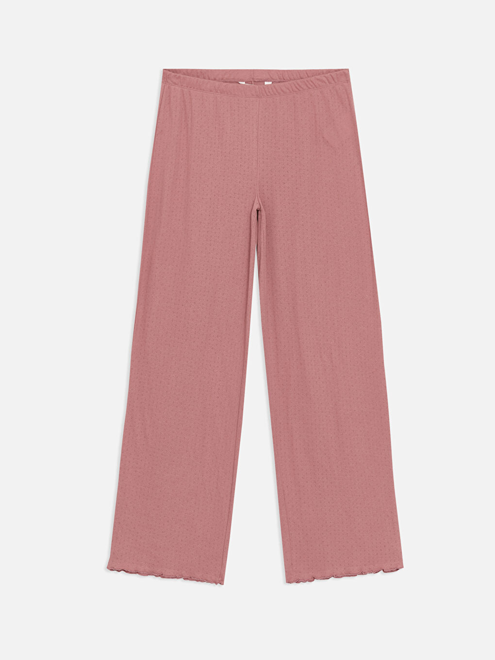 Pembe Bisiklet Yaka Desenli Kısa Kollu Kadın Pijama Takımı-8