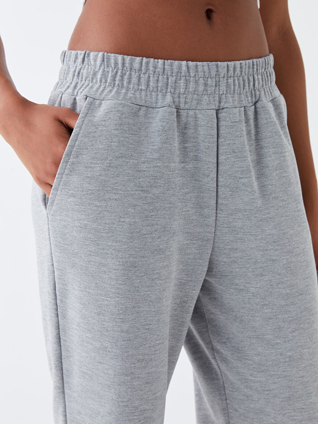 Elasticated Waist Loose Fit Women's Sweatpants-1
