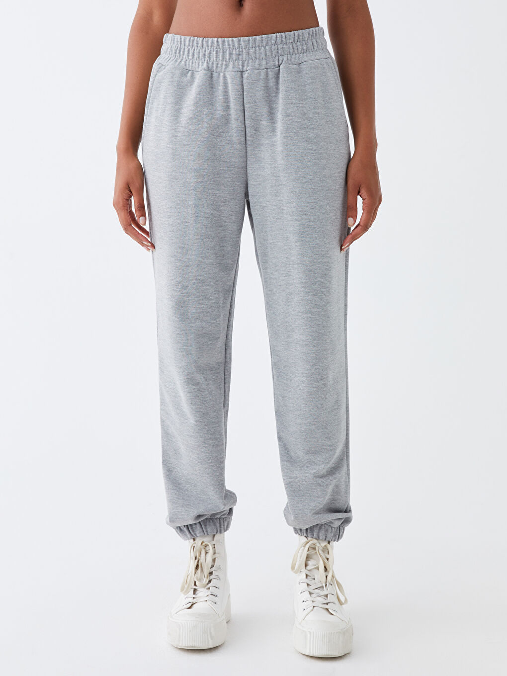 Elasticated Waist Loose Fit Women's Sweatpants-2