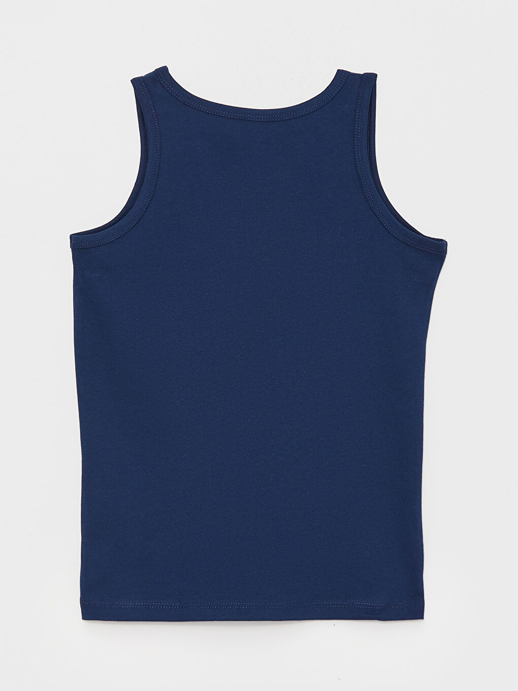 Gri Bisiklet Yaka Baskılı Erkek Çocuk Atlet 2'li-3