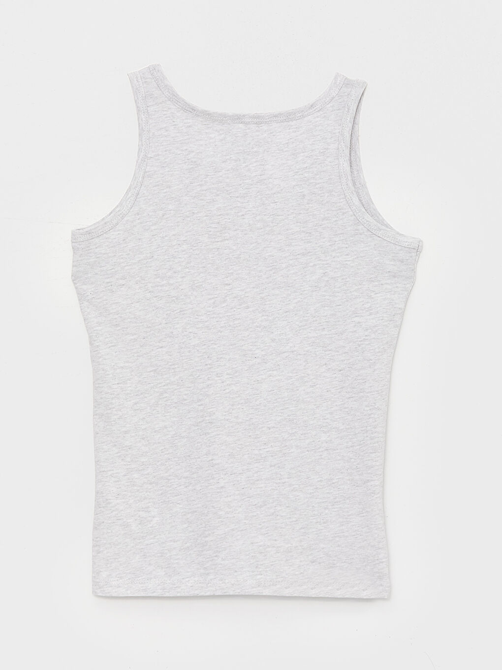 Gri Bisiklet Yaka Baskılı Erkek Çocuk Atlet 2'li-4