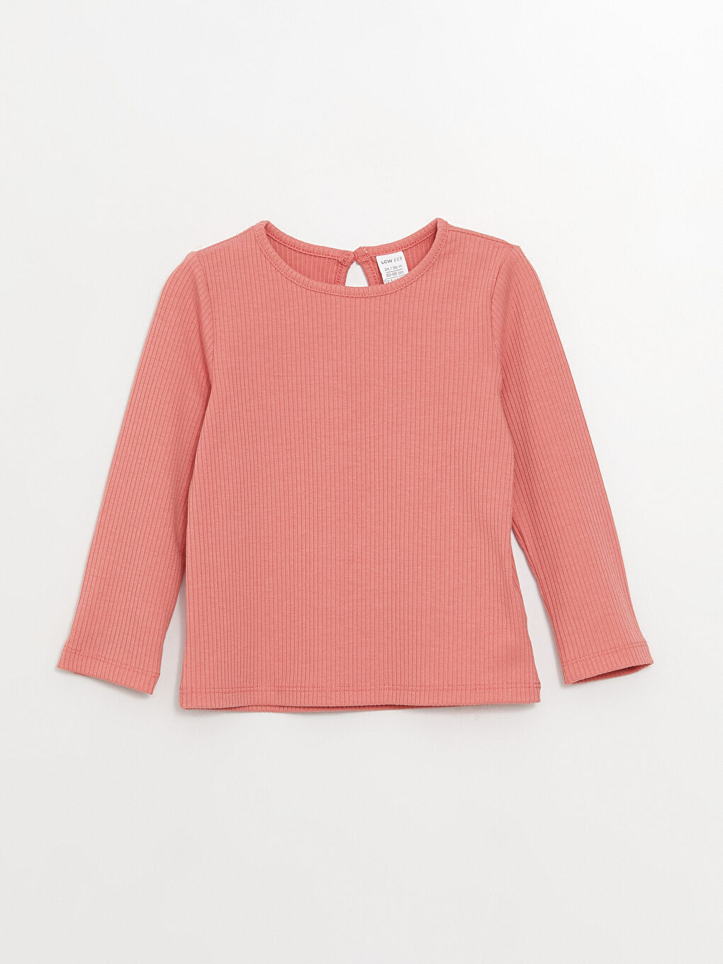 Pembe Bisiklet Yaka Uzun Kollu Basic Kız Bebek Pijama Takımı-1