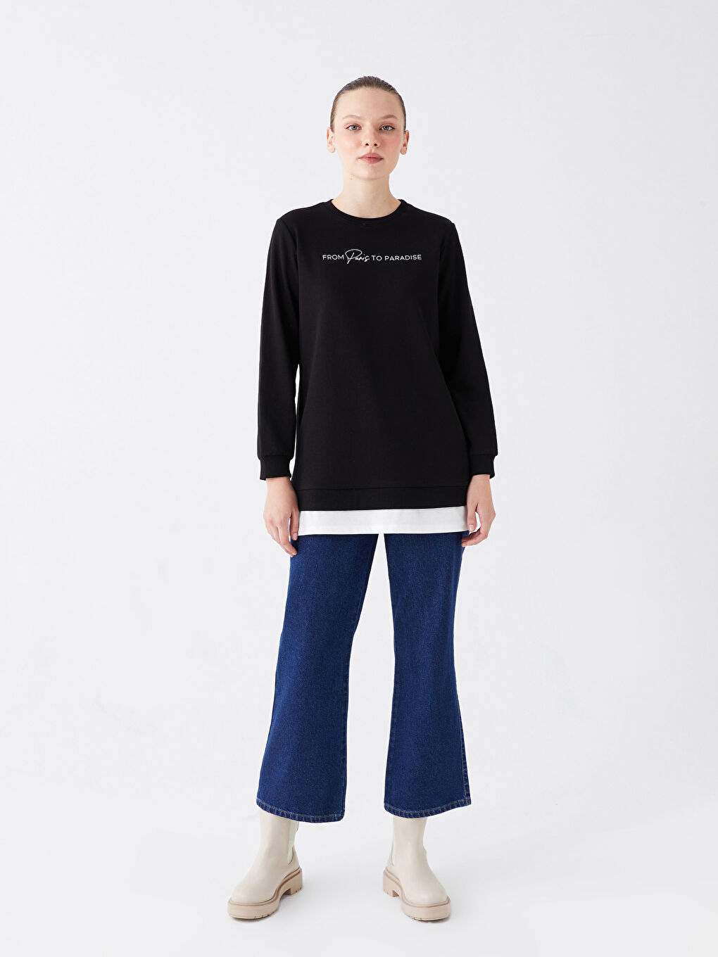 Straight Fit Women's Jeans-1