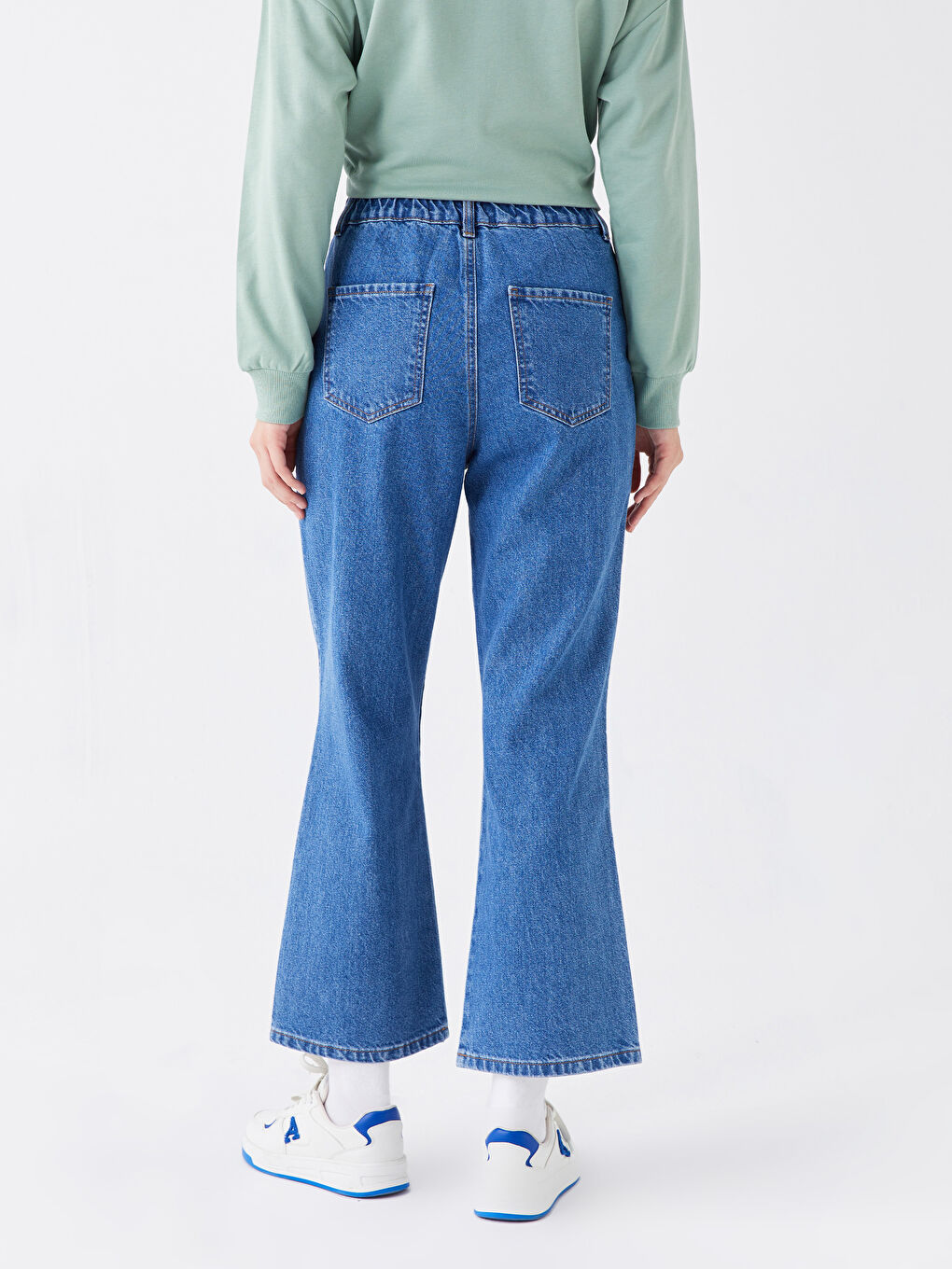 Straight Fit Women's Jeans-4