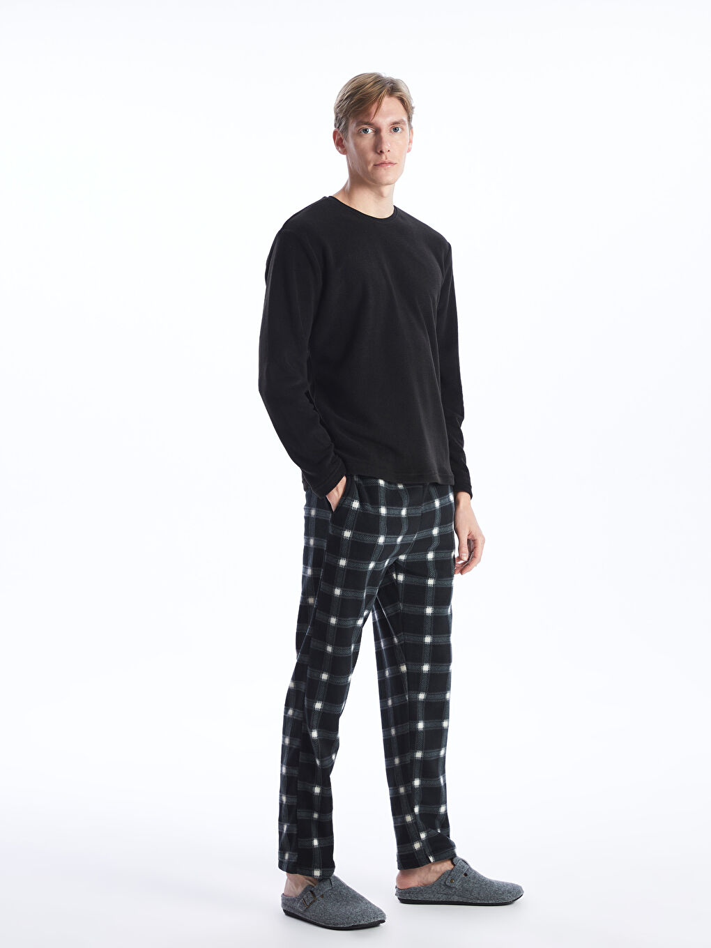 Regular Fit Polar Men's Pyjama Set-1