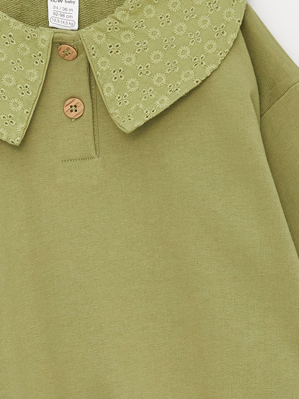 Sweat-shirt à Col Claudine et Manches Longues pour Bébés Filles-1