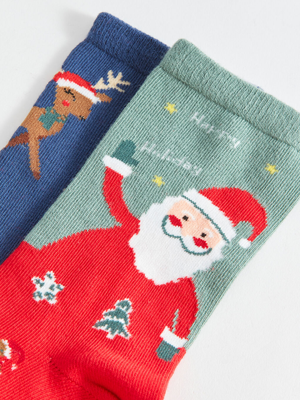 LCW DREAM Christmas Themed Women's Ankle Socks 2 Pack -W3CI10Z8-J0S