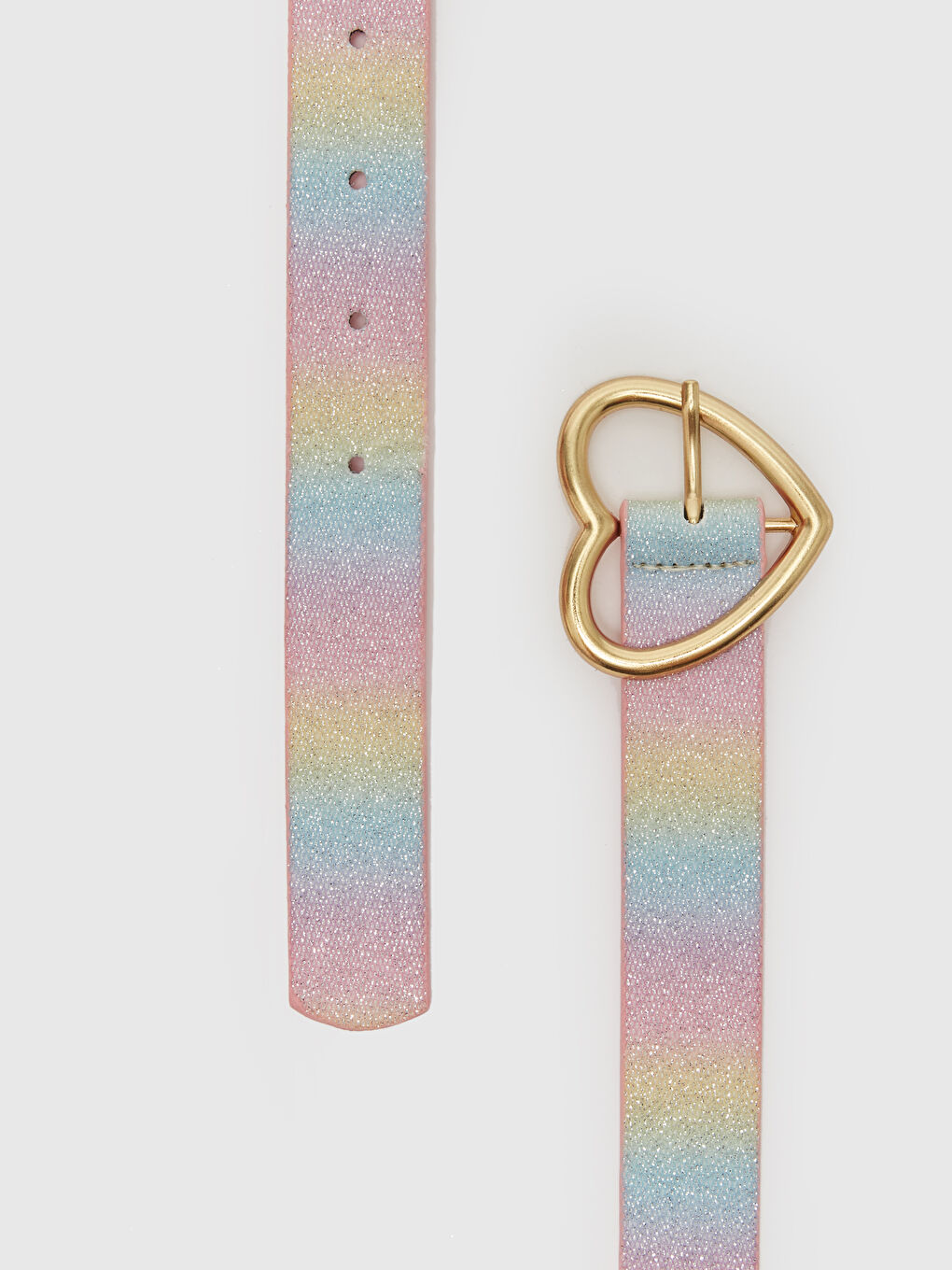 Karışık Deri Görünümlü Kız Çocuk Kemer-1