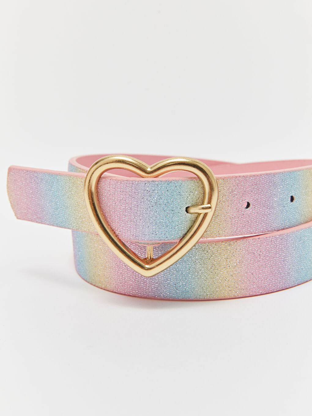 Karışık Deri Görünümlü Kız Çocuk Kemer-3