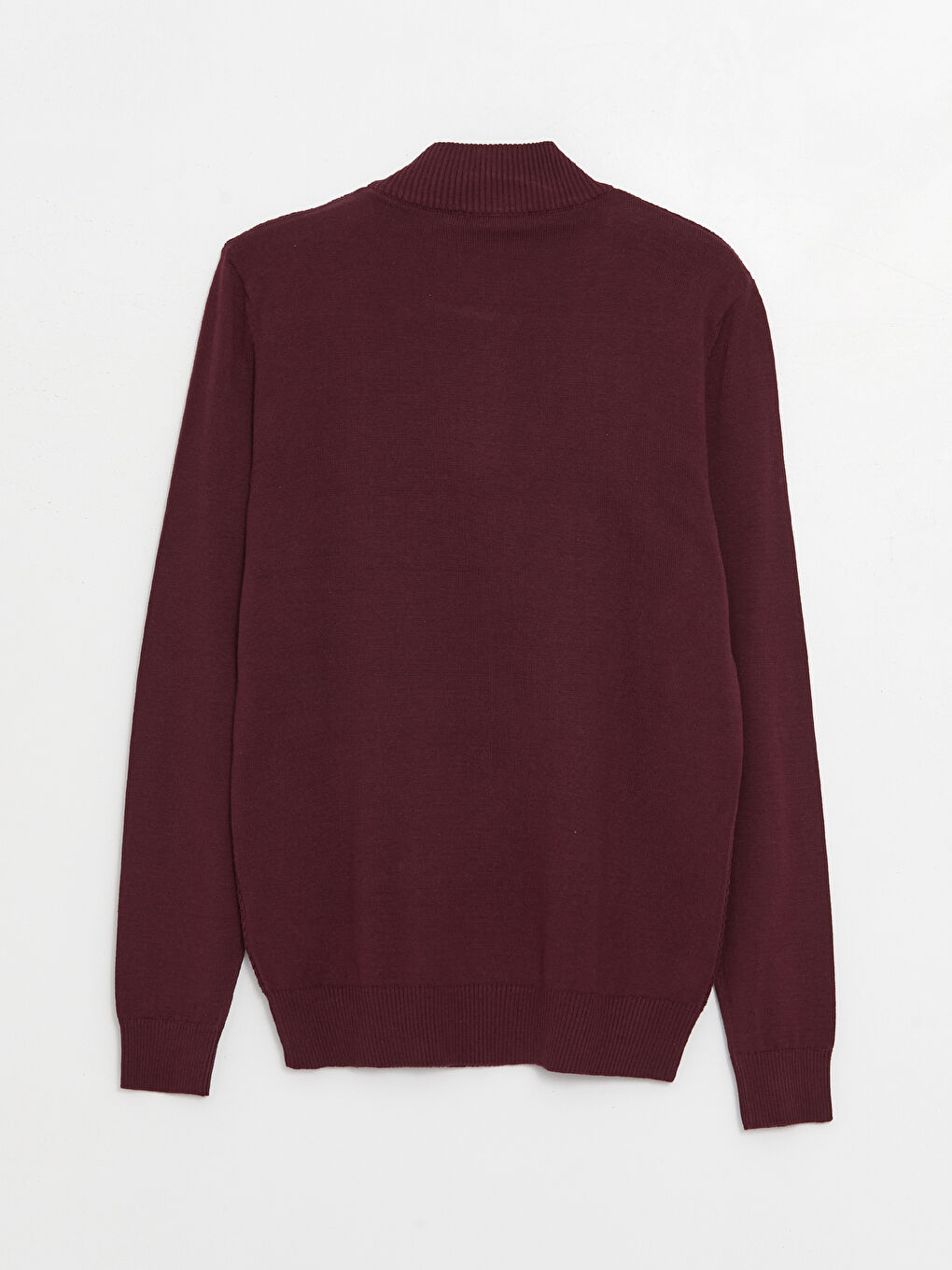 Funnel Neck Long Sleeve Men's Knitwear Sweater-6