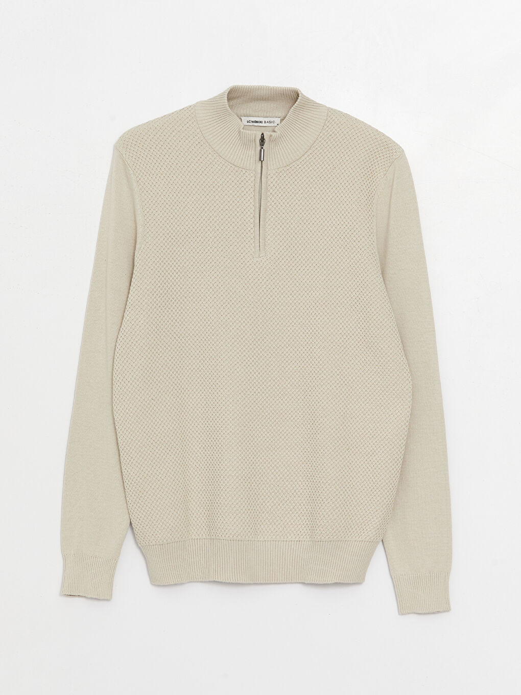 LCWAIKIKI Classic Funnel Neck Long Sleeve Men's Knitwear Sweater -W3CI37Z8-L8T