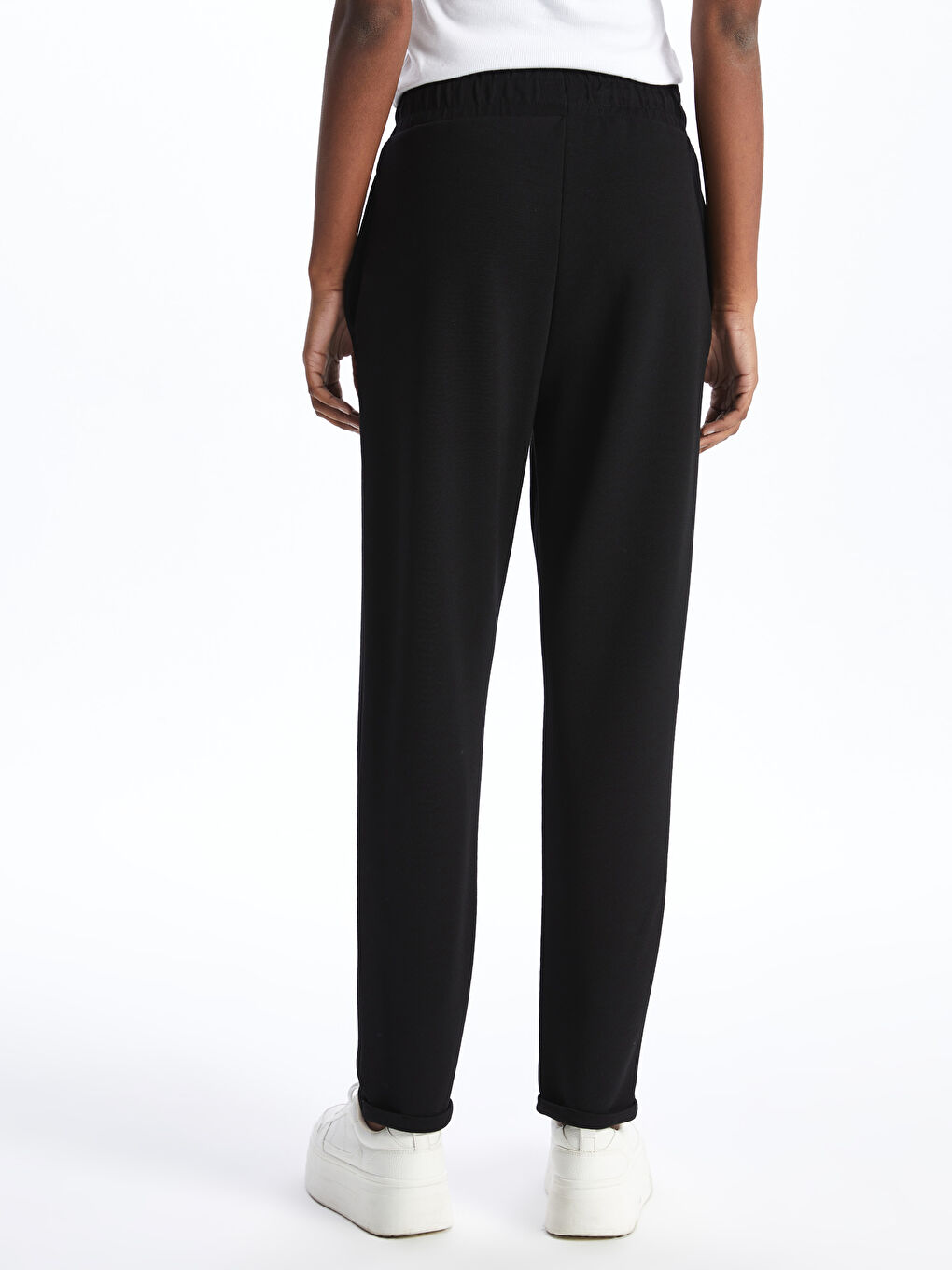 LCW Vision Women's Elasticated Waist Plain Sweatpants -W3CI50Z8-CVL