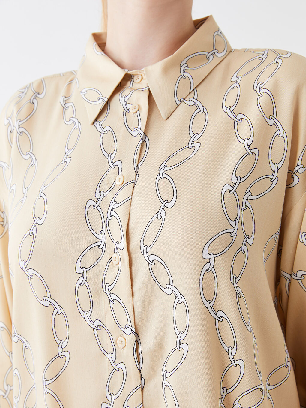 Printed Long Sleeve Women's Shirt Tunic-3