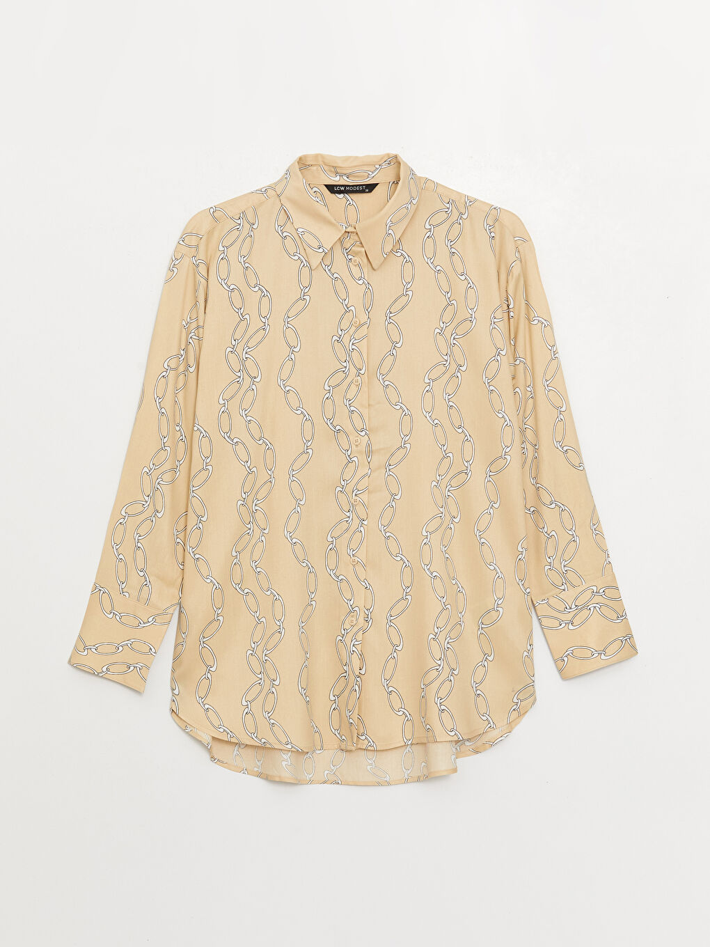 Printed Long Sleeve Women's Shirt Tunic-5