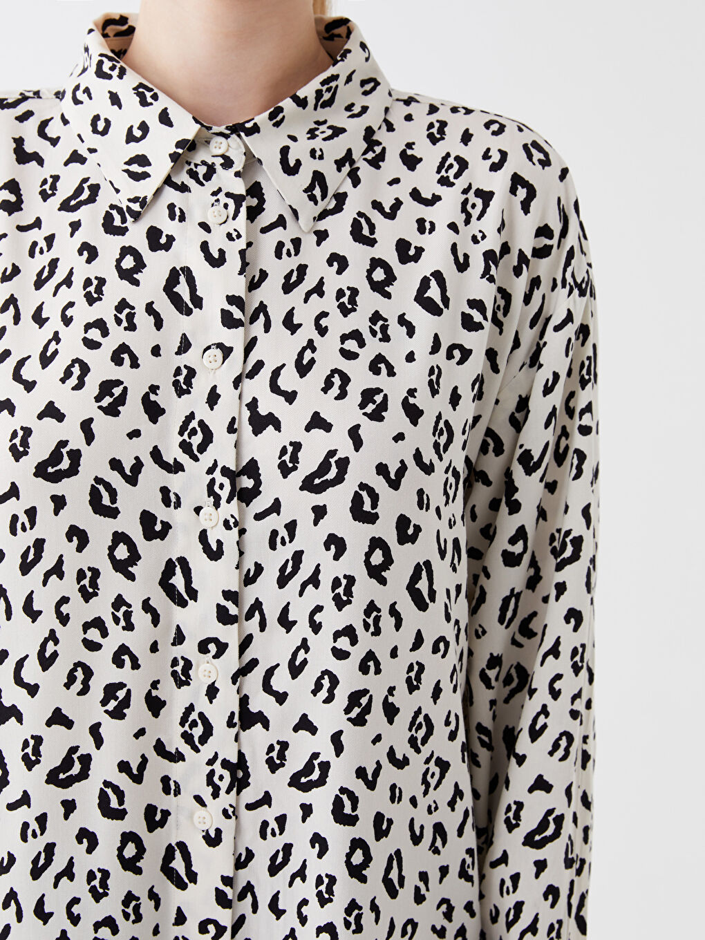Printed Long Sleeve Women's Shirt Tunic-3
