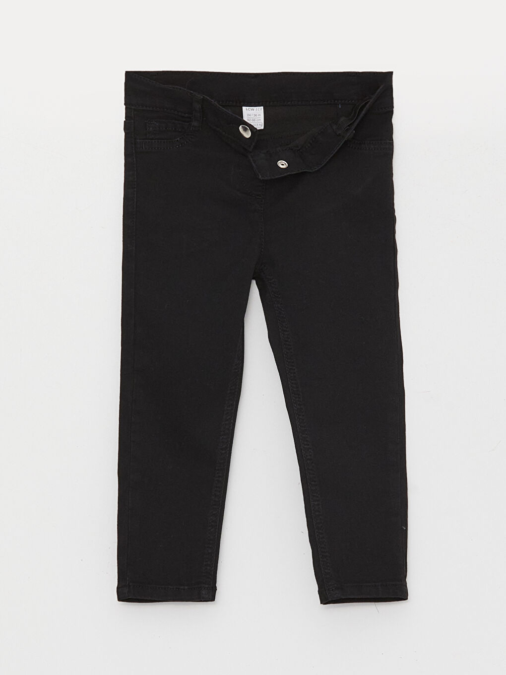 LCW ECO Siyah Basic Kız Bebek Jean Pantolon - 1