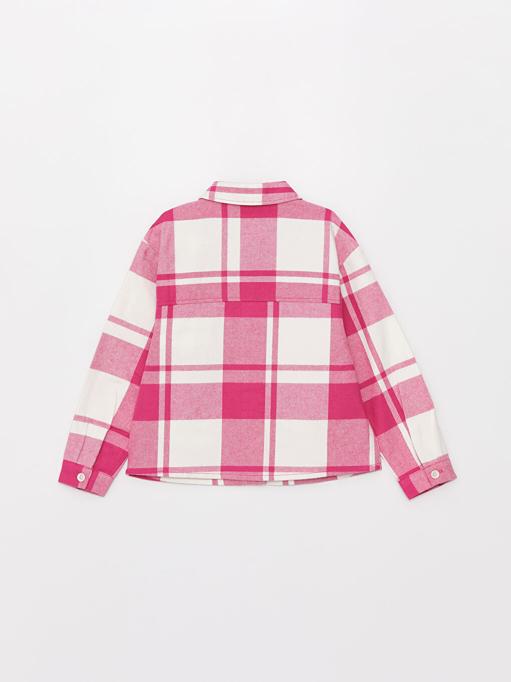 LCW Kids Plaid Long Sleeve Girls' Shirt Jacket -W3CJ23Z4-LNQ