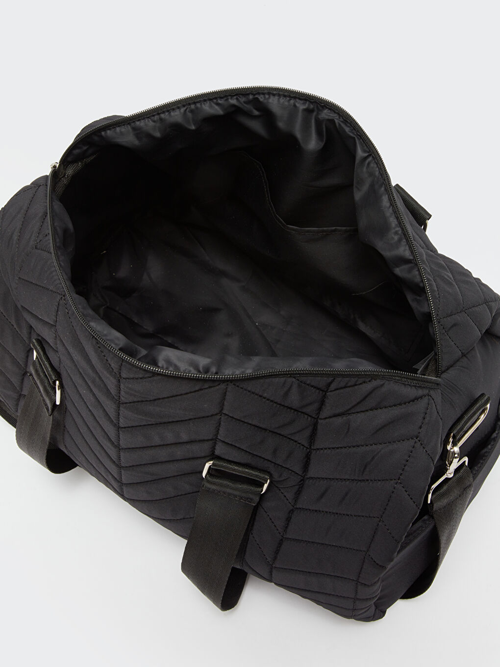 Siyah Paraşüt Kumaş Kadın Spor Çantası-2