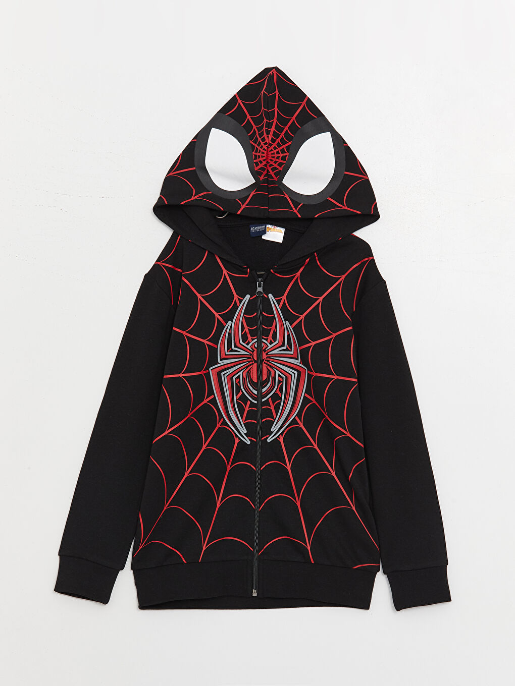 Sweat zippé à capuche Spider-Man imprimé manches longues garçon
