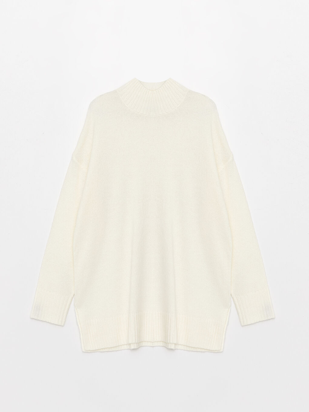 Half Turtleneck Oversize Women's Knitwear Tunic-5