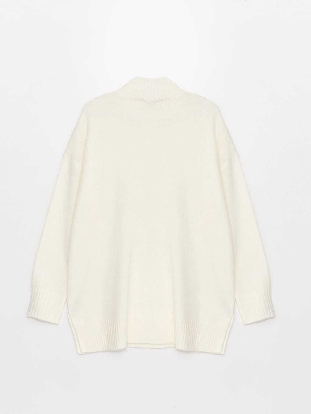 Half Turtleneck Oversize Women's Knitwear Tunic-6