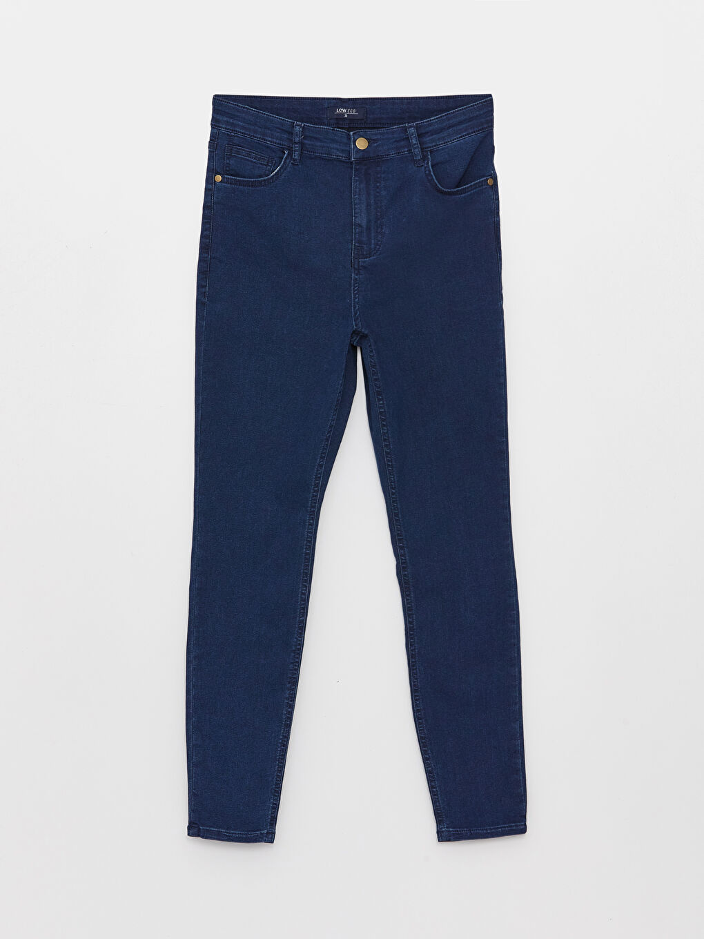 LCW ECO Orta İndigo Rodeo Jüpiter Süper Skinny Fit Kadın Jean Pantolon - 5