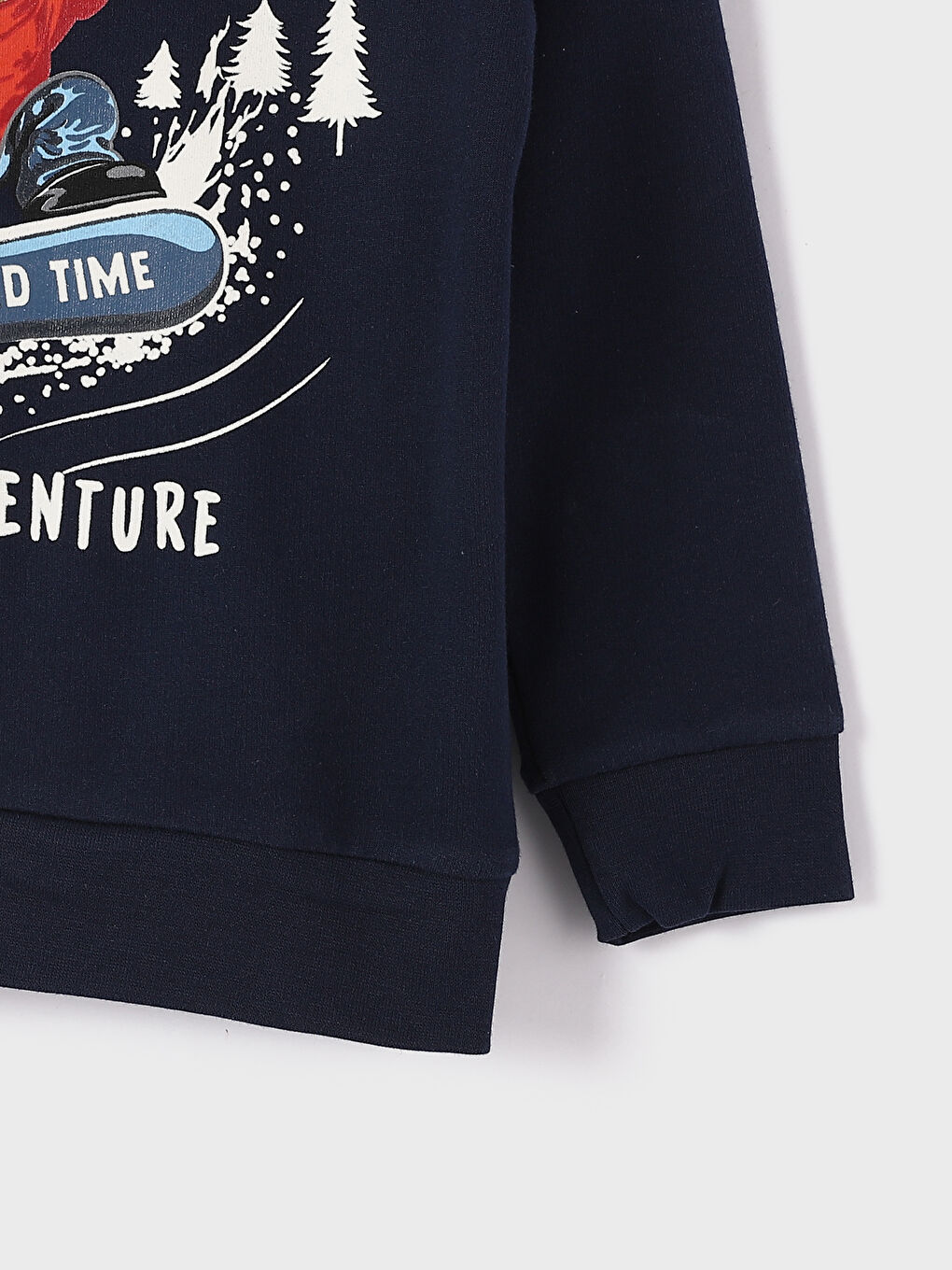 سويت شيرت للأولاد مطبوع عليه تيدي بير بغطاء للرأس-3