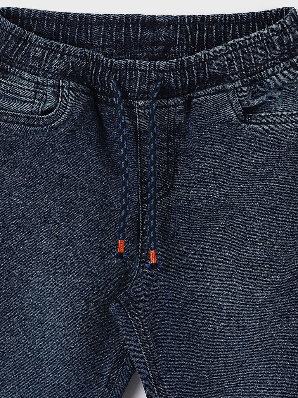 Relaxed Fit Elastic Waist Boys' Jean Jogger Pants-2