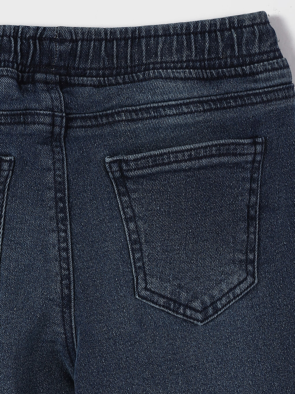 Relaxed Fit Elastic Waist Boys' Jean Jogger Pants-3