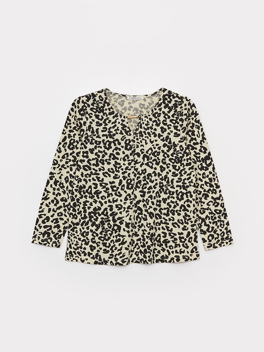 Žena BEŽ Majica kratkih rukava-5