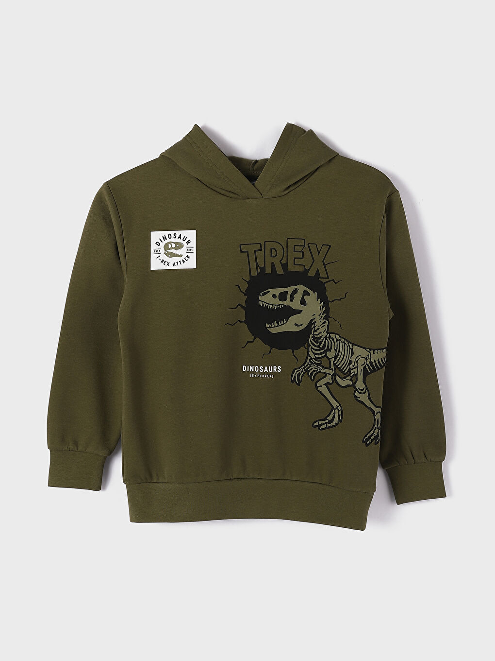 Relaxed Fit Hooded Boys' Sweatshirt