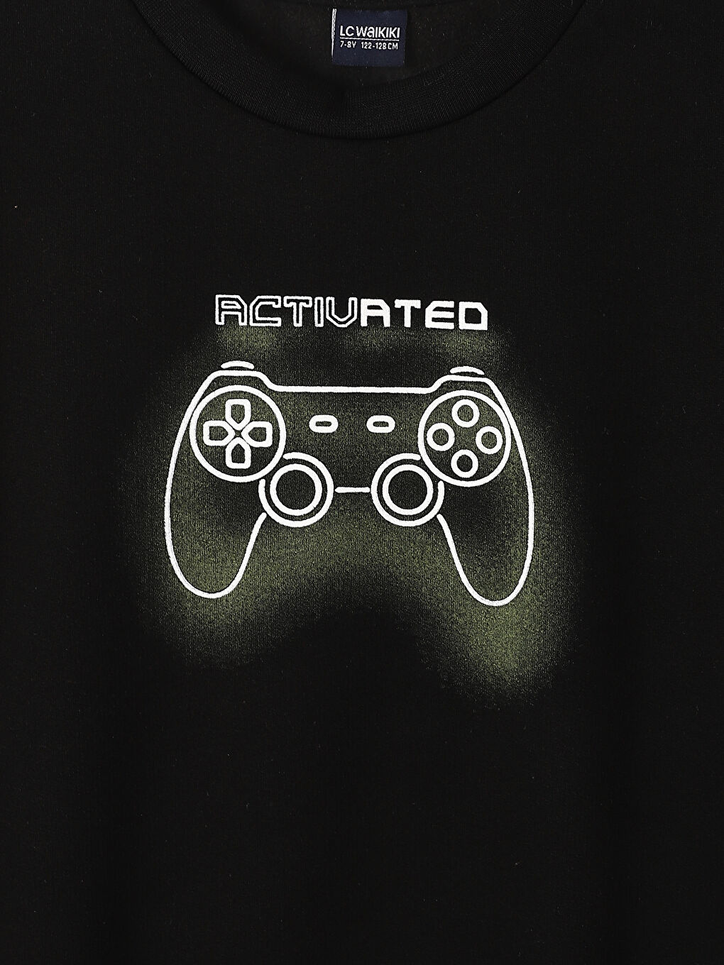 سويت شيرت كم طويل مطبوع بياقة دائرية للأولاد-2