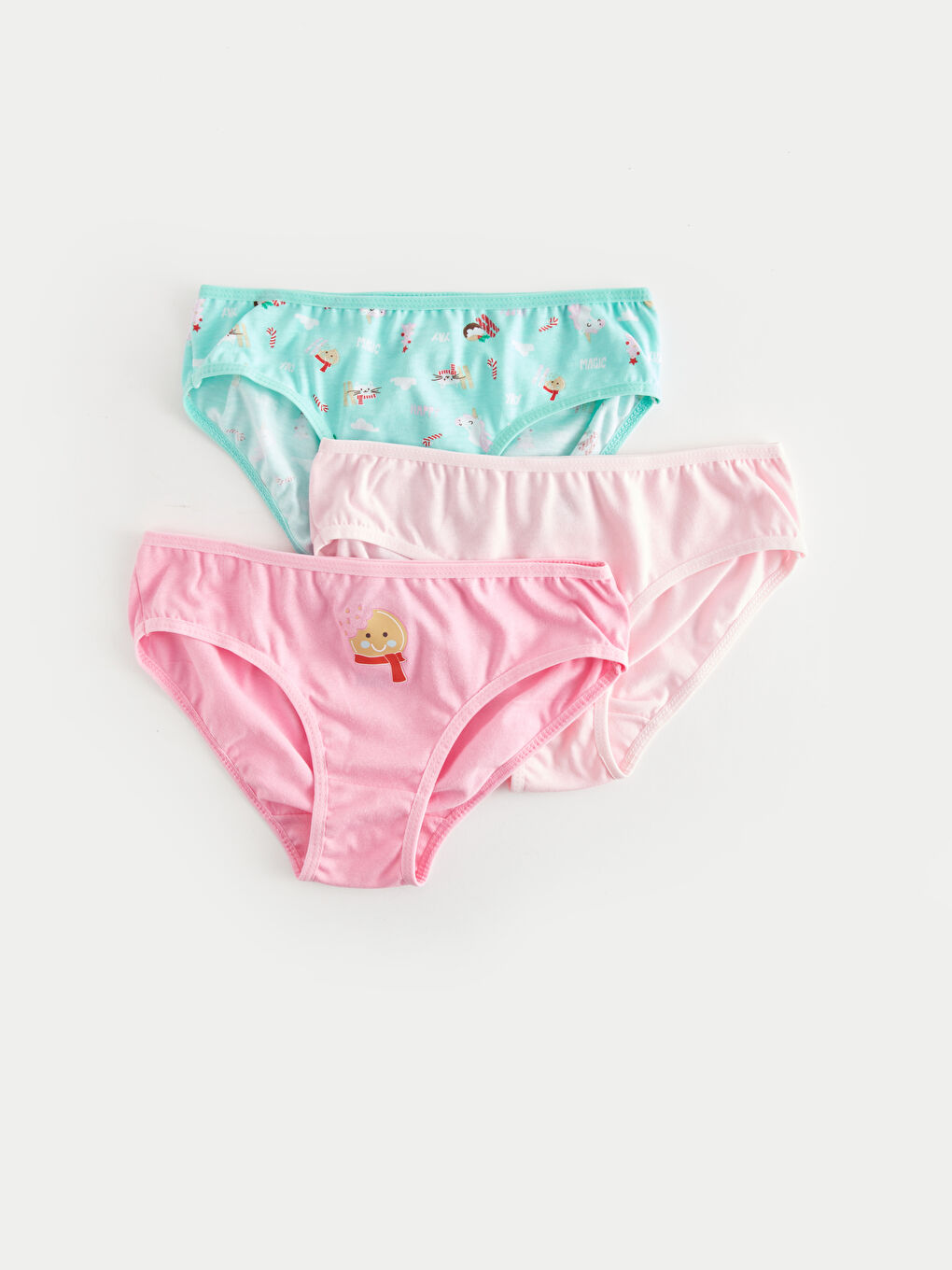 Printed Cotton Girls' Knickers 3-packs