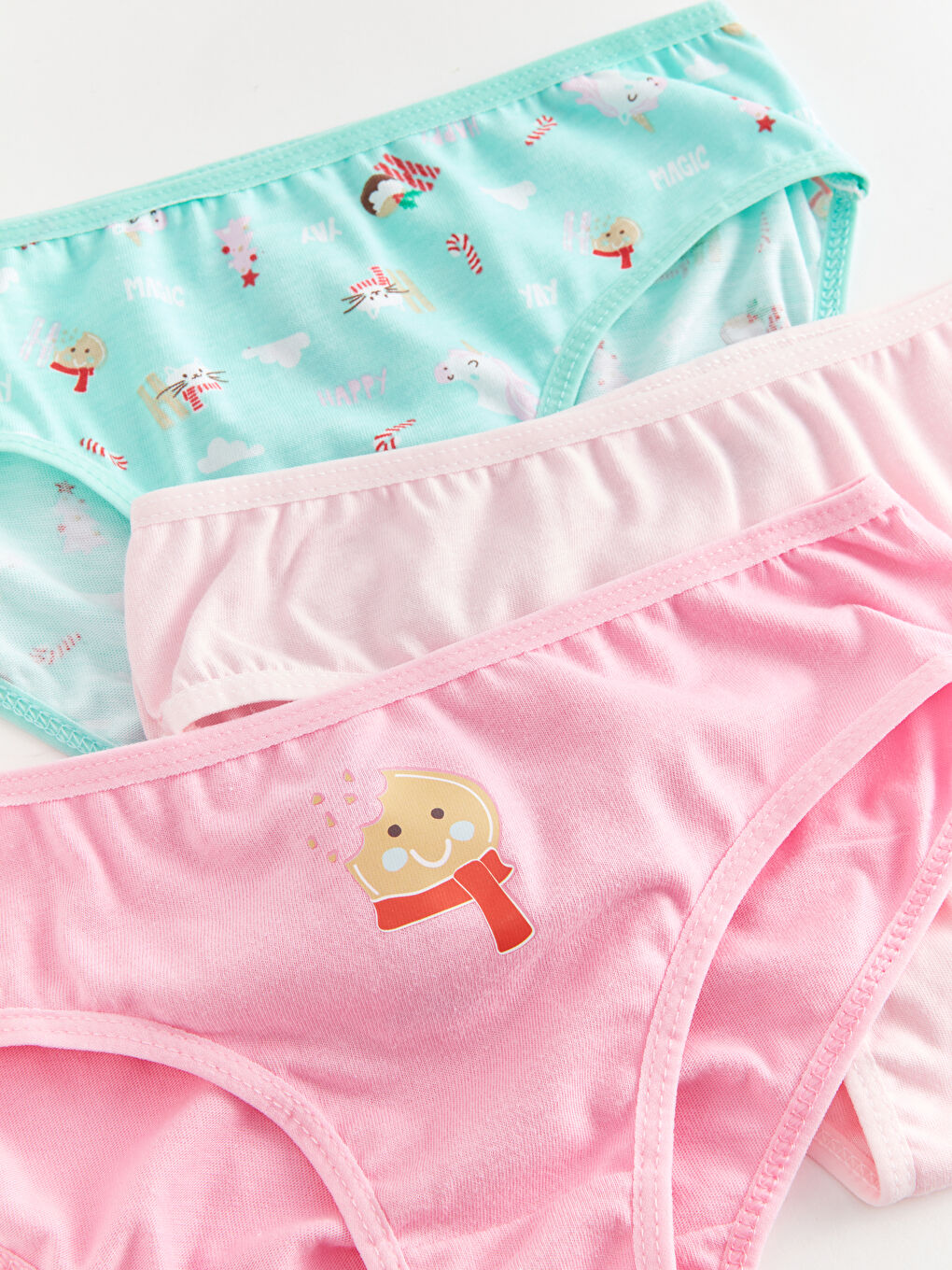 Printed Cotton Girls' Knickers 3-packs-1