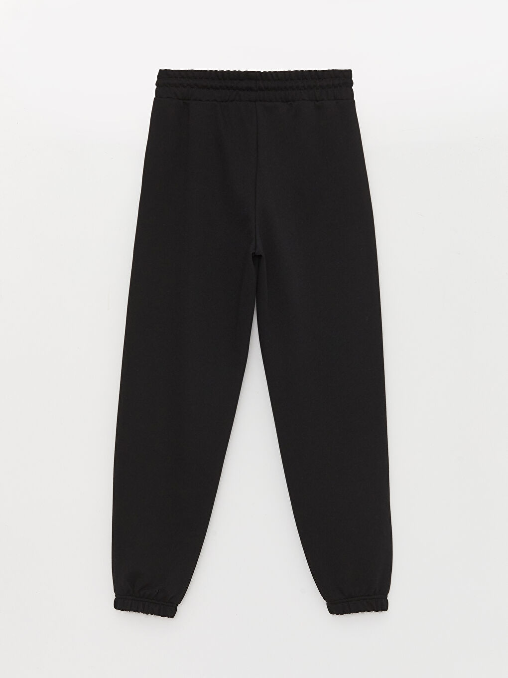 Siyah Beli Lastikli Rahat Kalıp Kadın Eşofman Altı-6