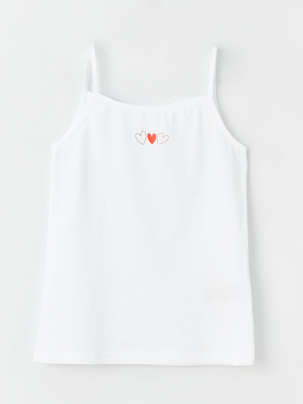 კვადრატული საყელო ნაბეჭდი თასმებიანი გოგონებისთვის ჟილეტი 2 შეკვრა-1