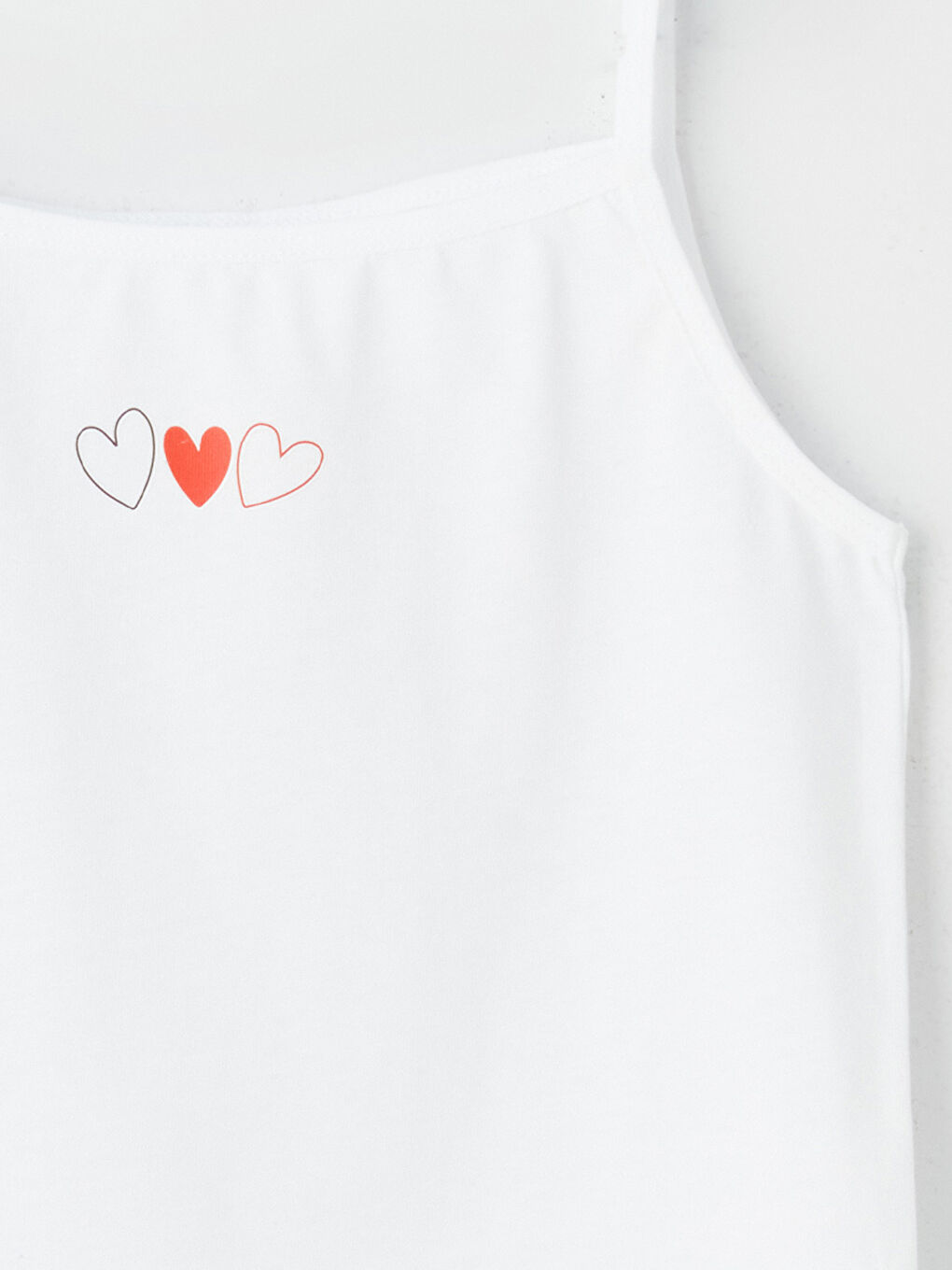 კვადრატული საყელო ნაბეჭდი თასმებიანი გოგონებისთვის ჟილეტი 2 შეკვრა-2