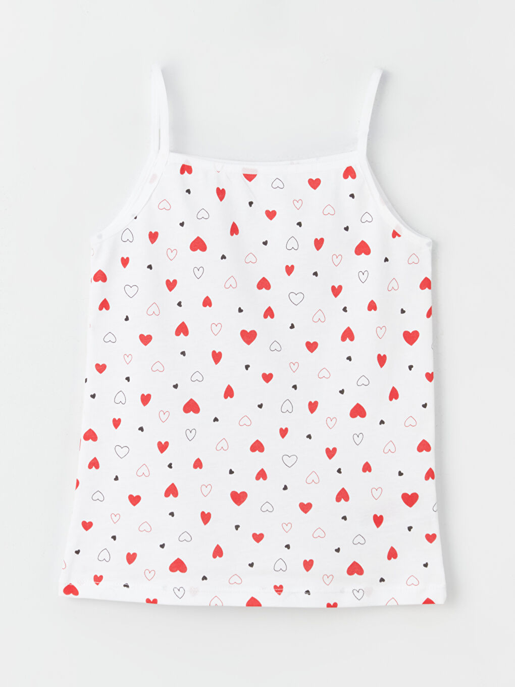 კვადრატული საყელო ნაბეჭდი თასმებიანი გოგონებისთვის ჟილეტი 2 შეკვრა-4