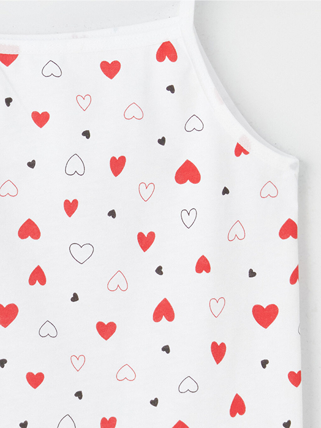 კვადრატული საყელო ნაბეჭდი თასმებიანი გოგონებისთვის ჟილეტი 2 შეკვრა-5