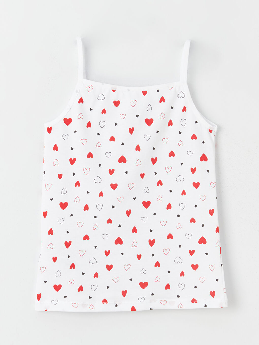 კვადრატული საყელო ნაბეჭდი თასმებიანი გოგონებისთვის ჟილეტი 2 შეკვრა-6