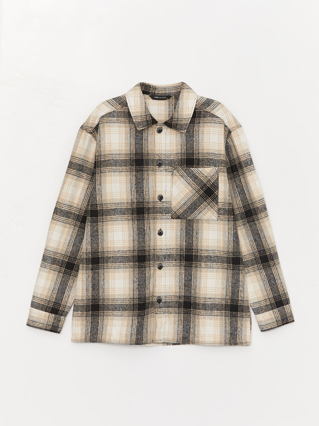 XSIDE Relaxed Fit Long Sleeve Plaid Men's Lumberjack Shirt Jacket -W3CM94Z8-LMK